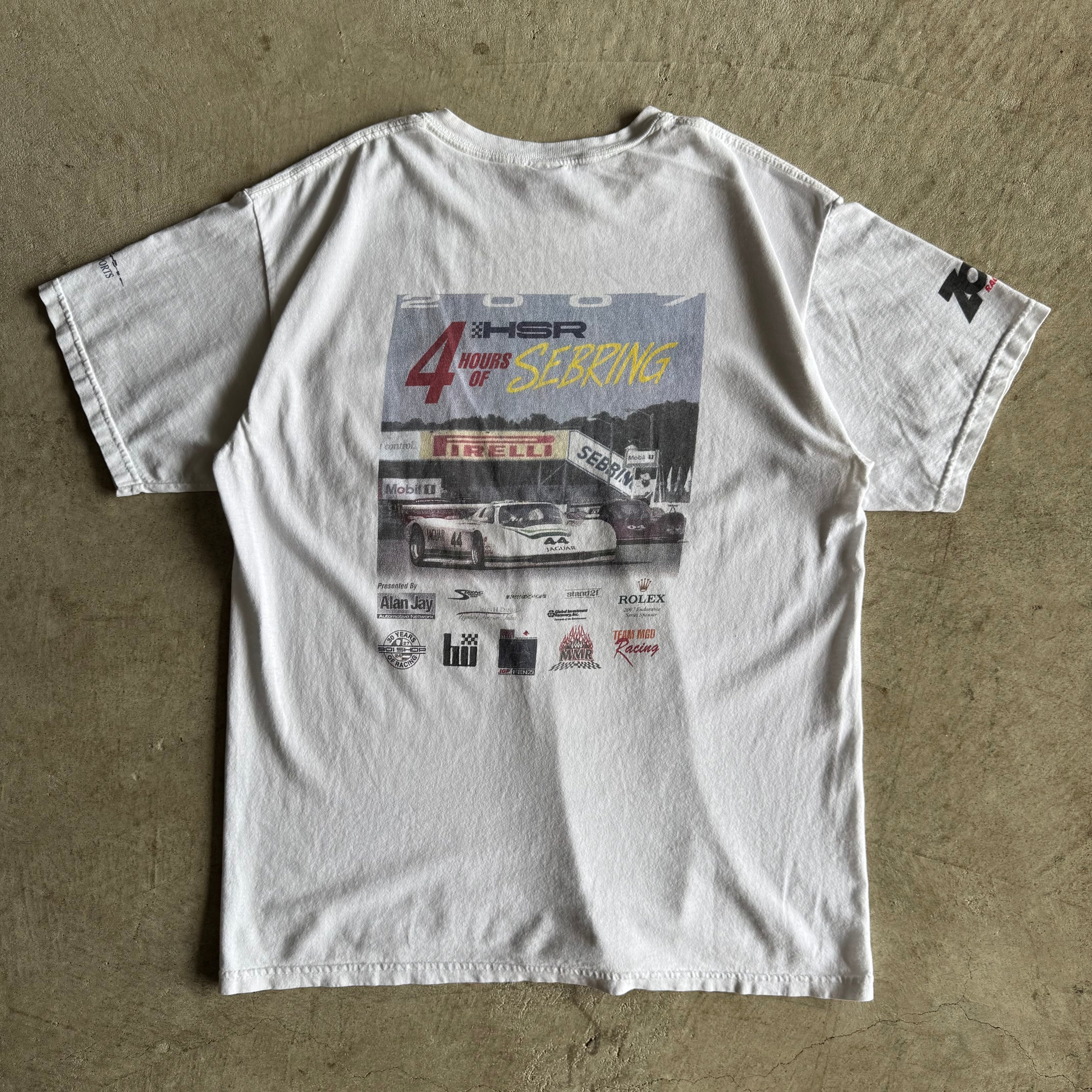 2007 HSR 4 Hours of Sebring Jaguar XJ5 T Shirt (L)