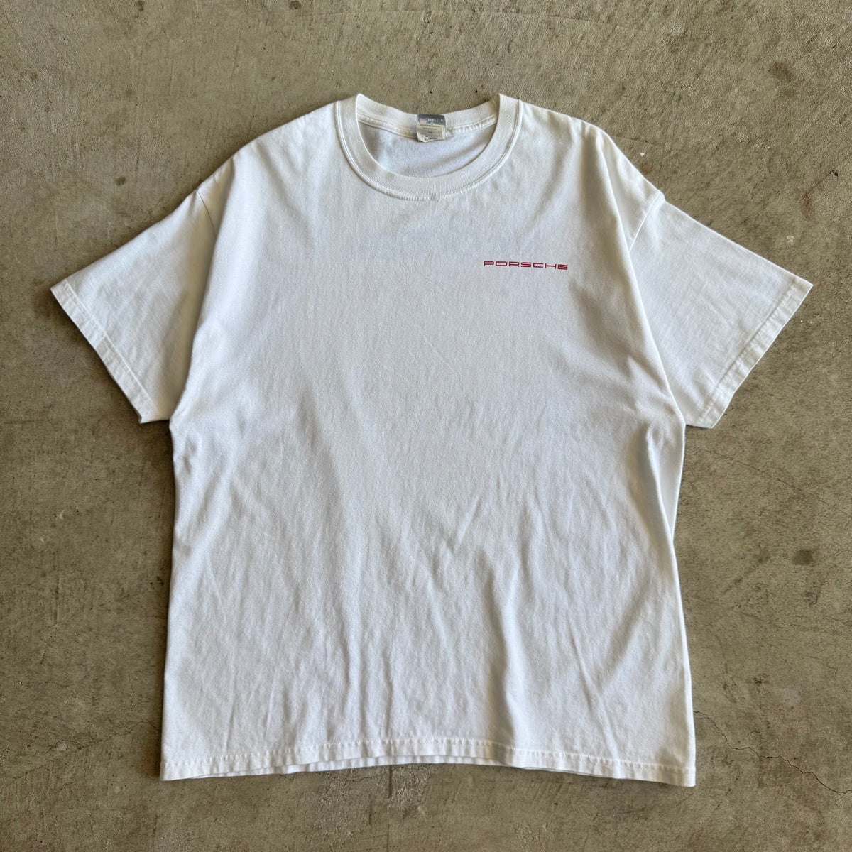 90s Porsche Steve McQueen Drives for Porsche White T Shirt (XL)