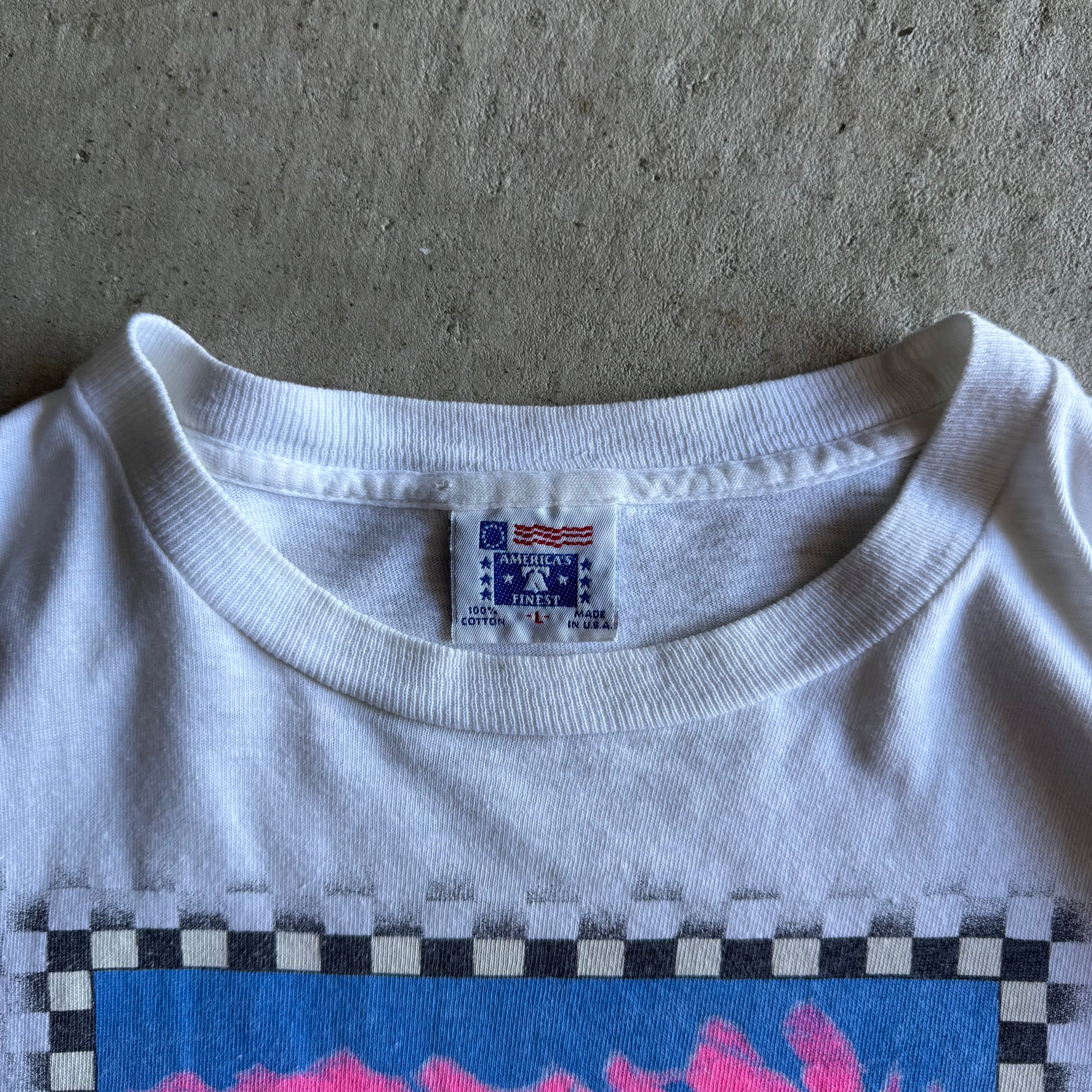 Vintage 90s Camel GT Series IMSA White T Shirt Size Large