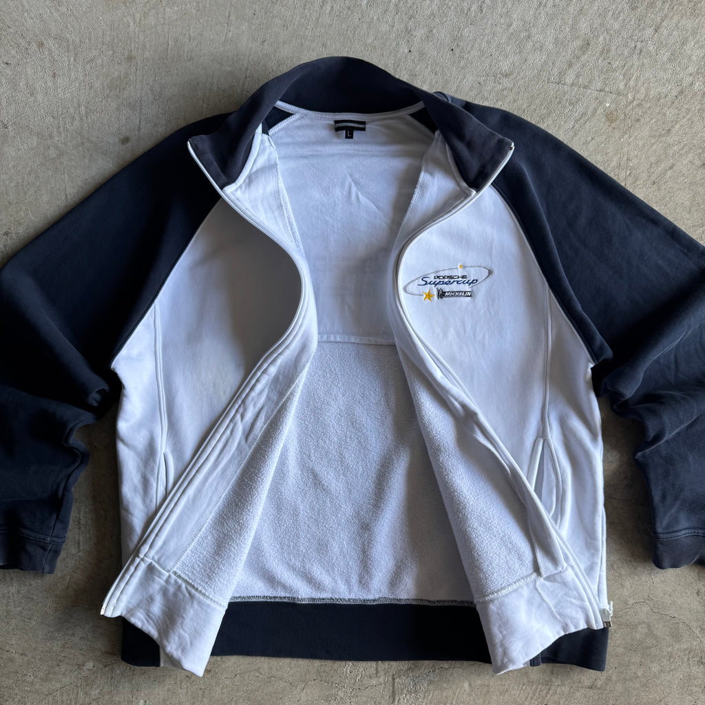2000s Porsche Selection Michelin Supercup Navy White Jacket (L)