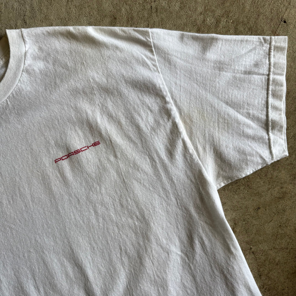 2000s Porsche Cayenne White T Shirt (XL)