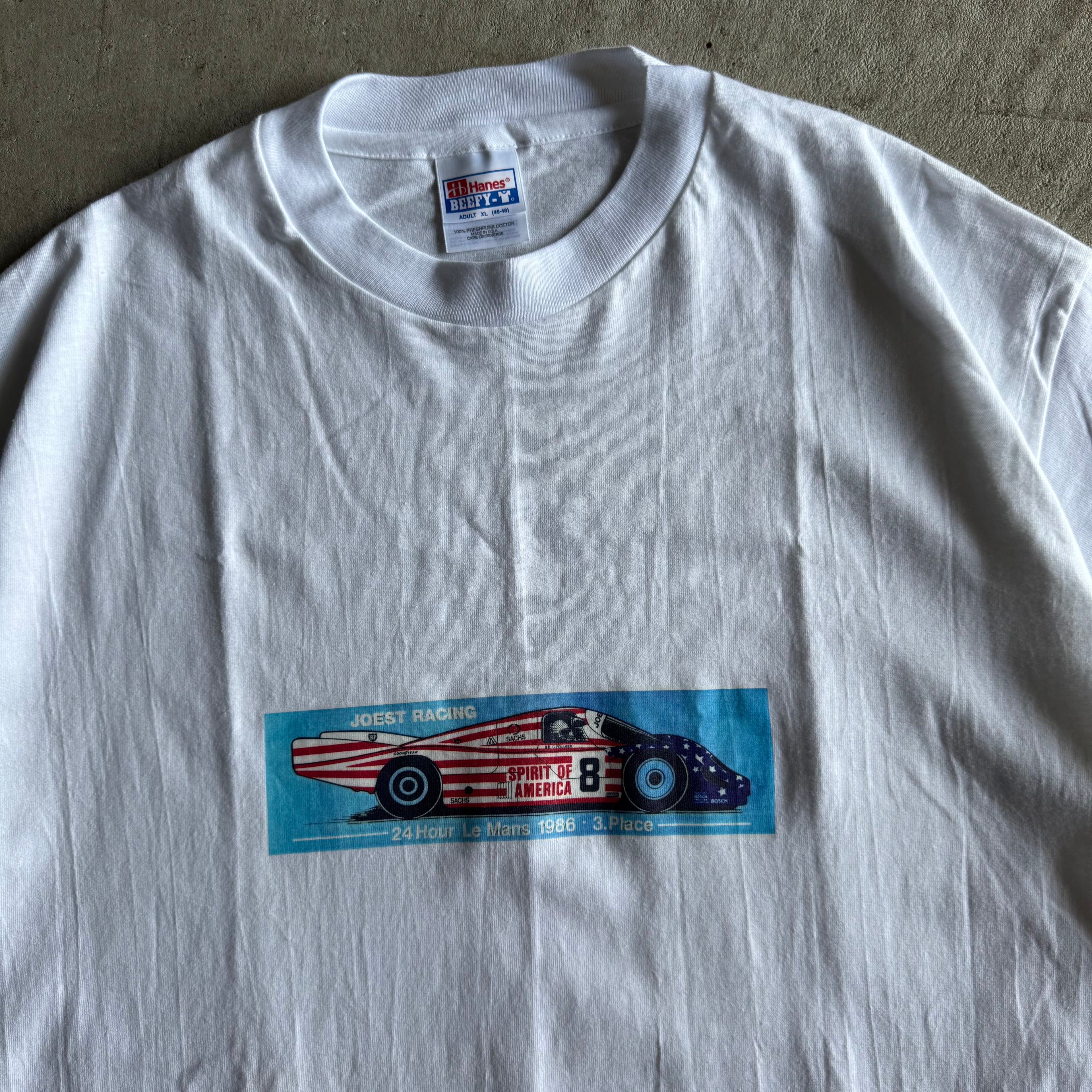 90s Porsche Joest Spirit of America White T Shirt (XL)