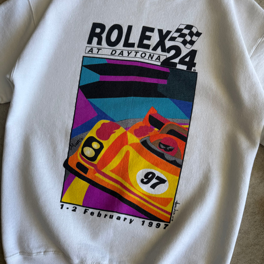 1997 Rolex 24 Hours of Daytona White Crewneck Sweater (M)