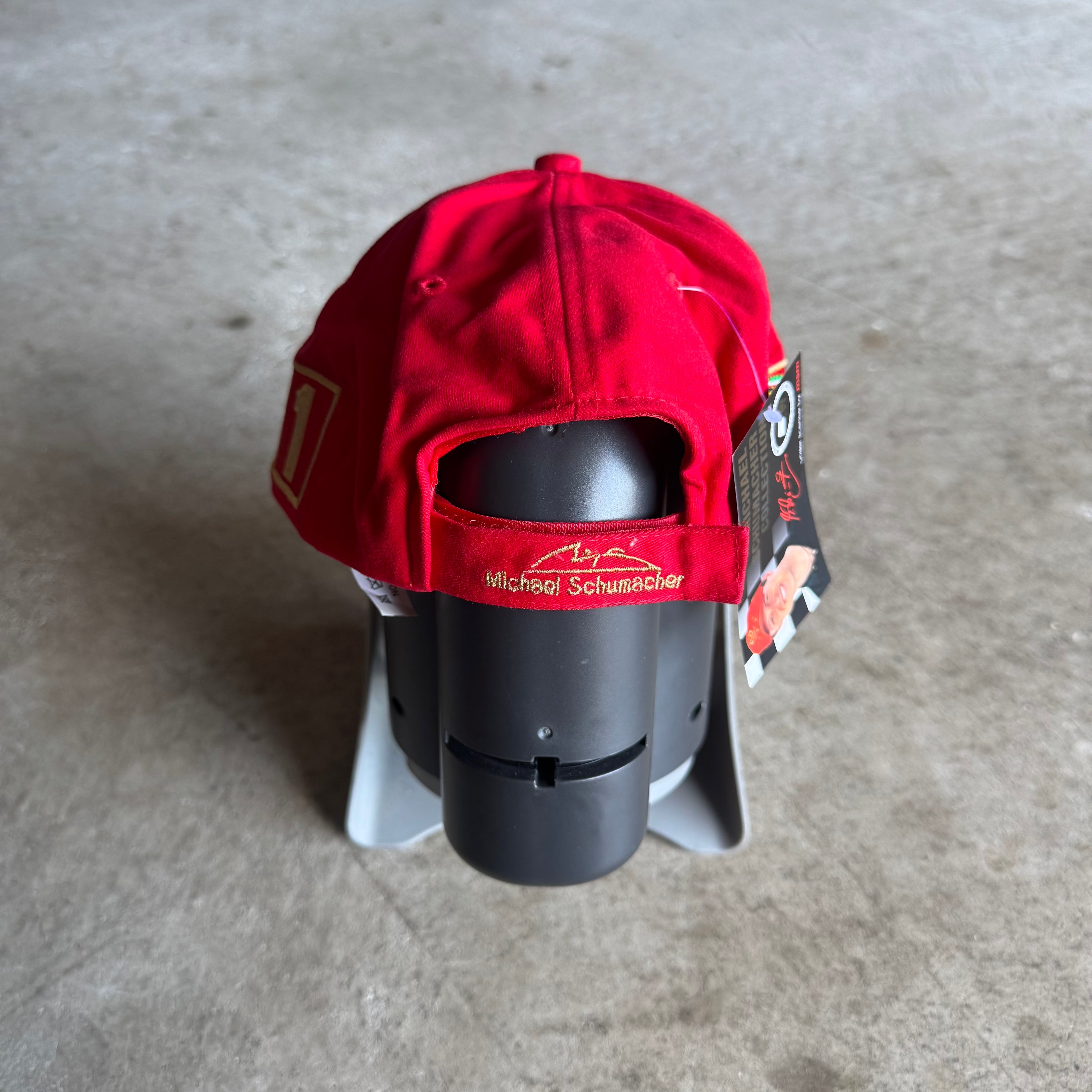 2002 Michael Schumacher 5 Time World Champion Red Cap Hat