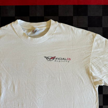 Official C5 Registry Corvette White T Shirt