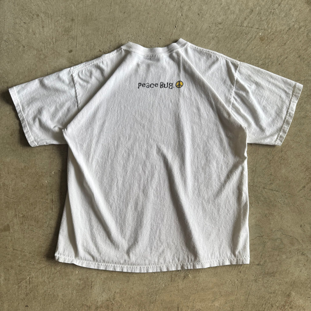 90s Volkswagen Peace Bug White T Shirt (XL)