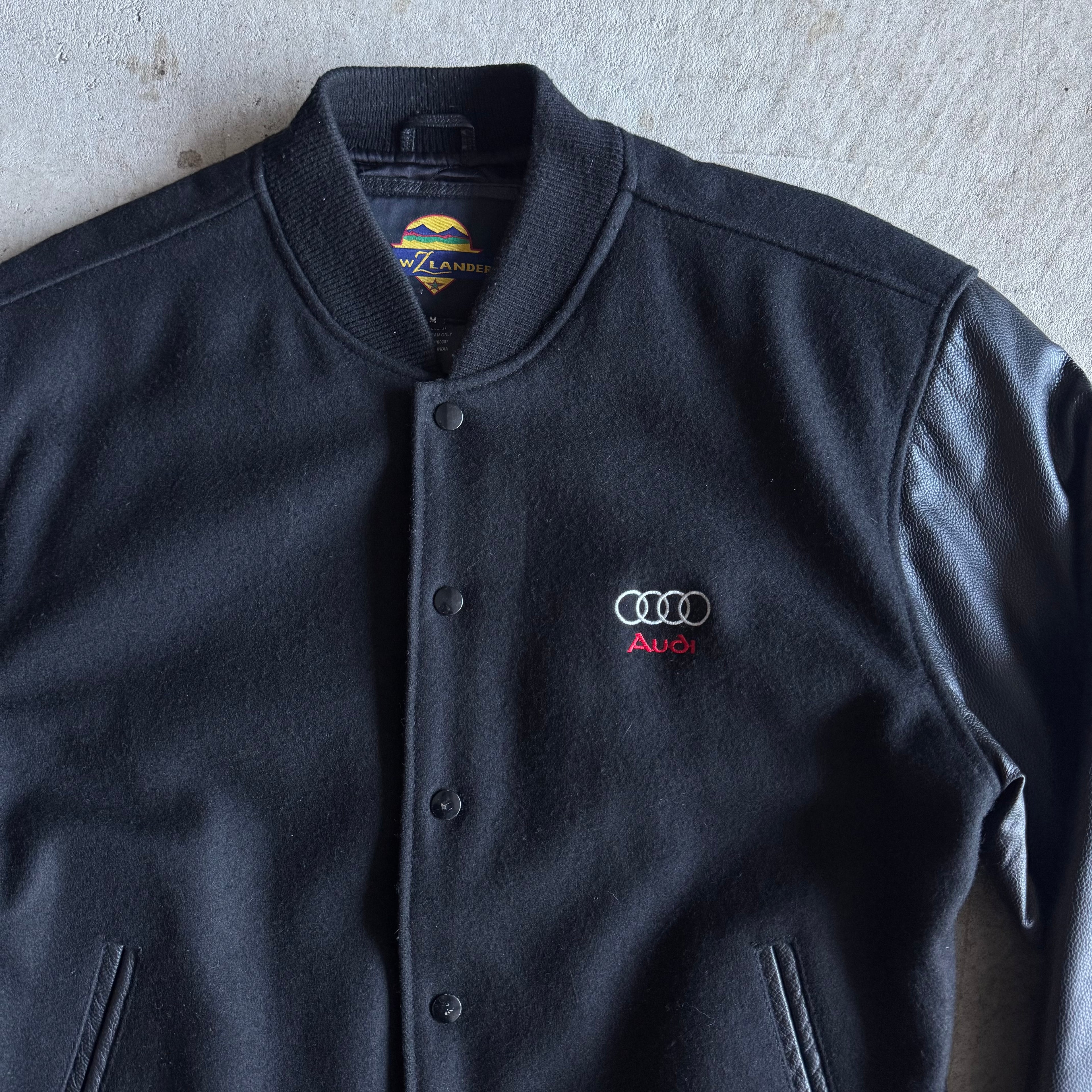 90s Audi Sport Black Varsity Jacket (M)