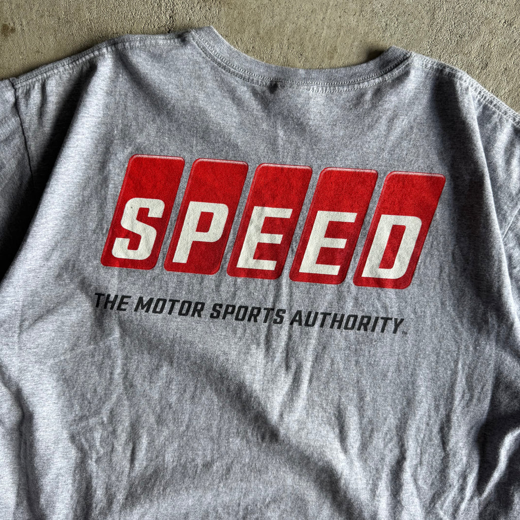 90s Speed Channel Motorsports Authority Grey T Shirt (XL)