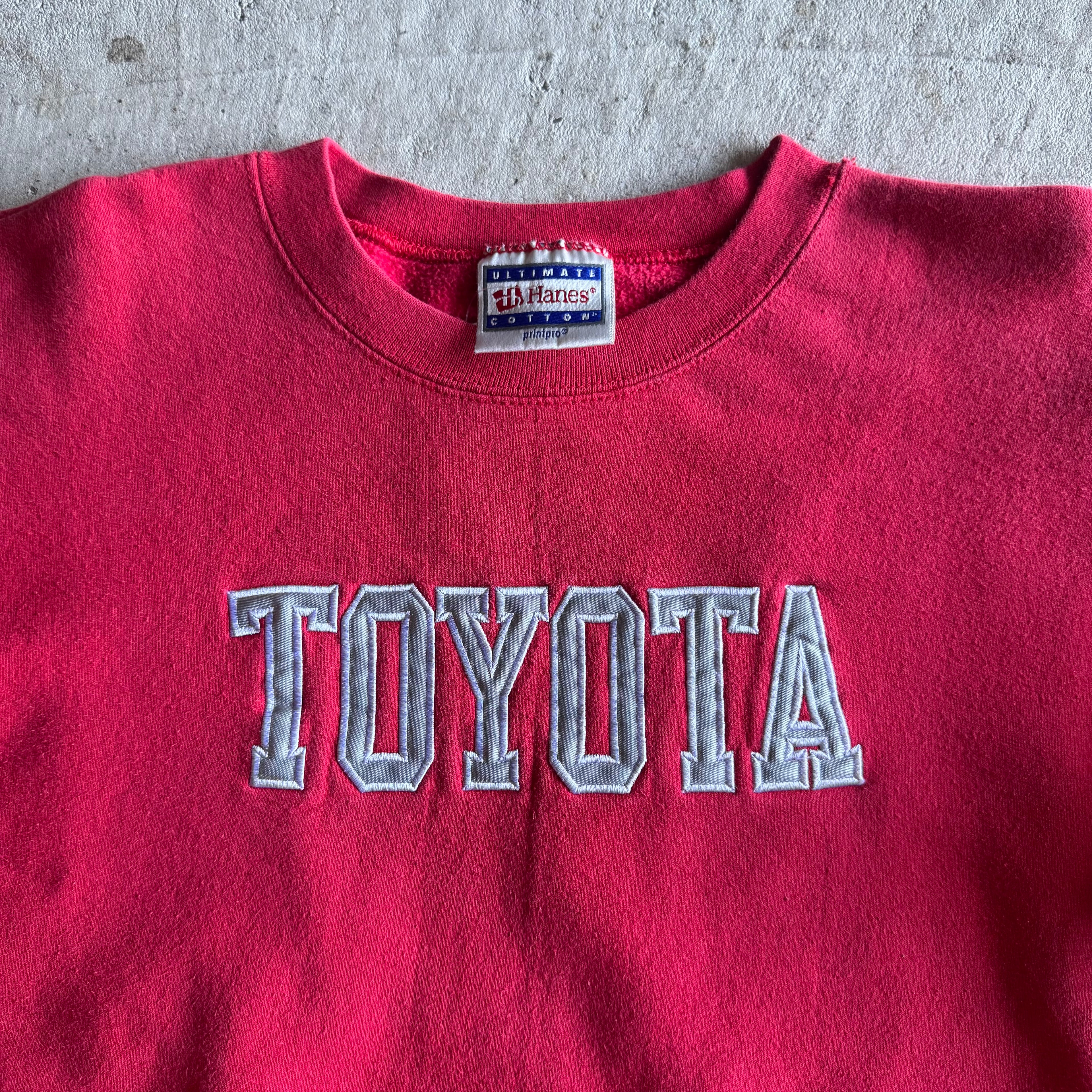 Vintage 90s Toyota College Crewneck Sweater Size Medium