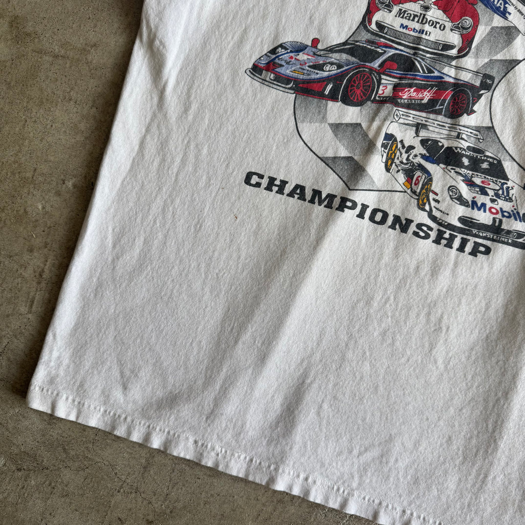 90s FIA GT Legends White Distressed T Shirt (L)