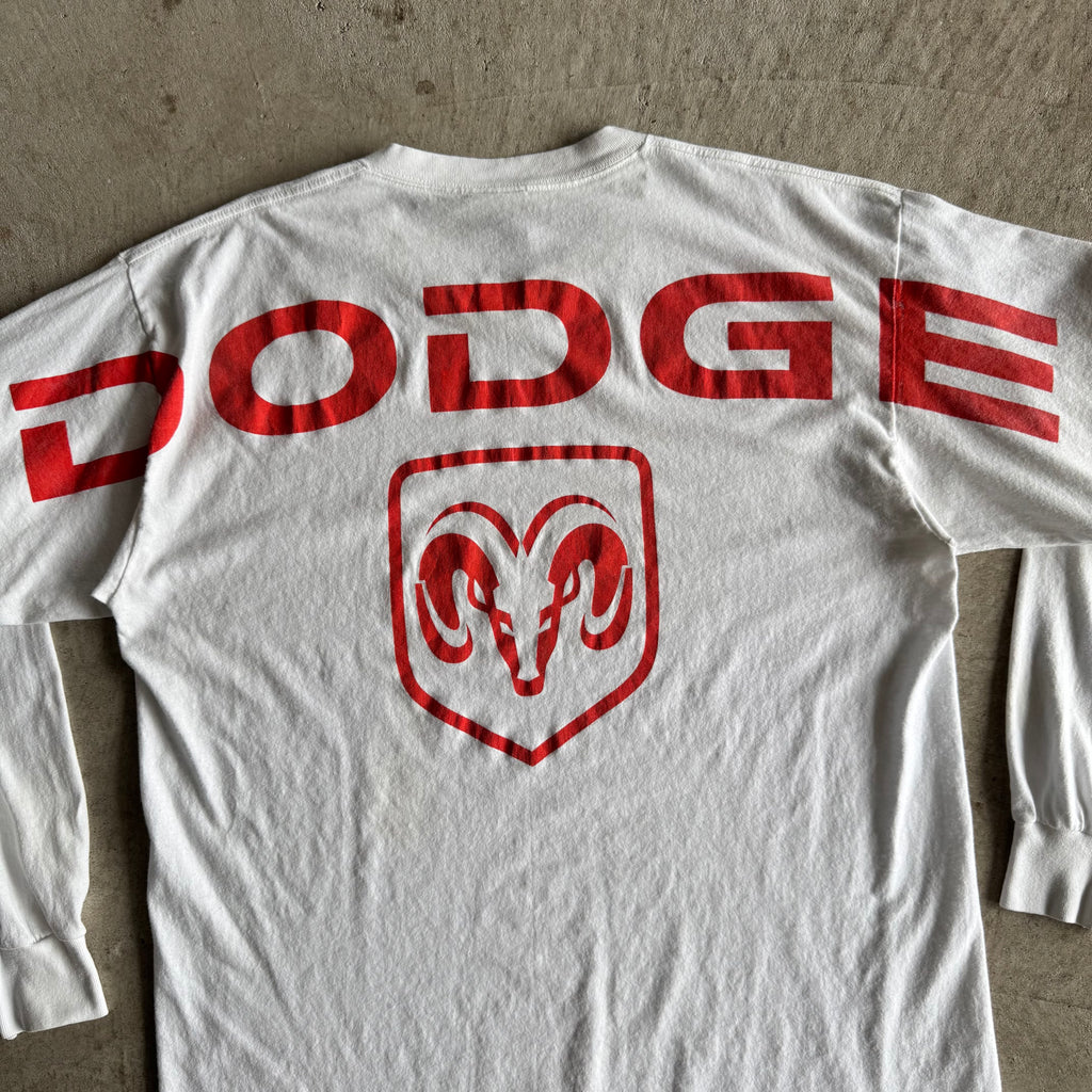 90s Dodge Motorsports White Longsleeve Shirt (XL)