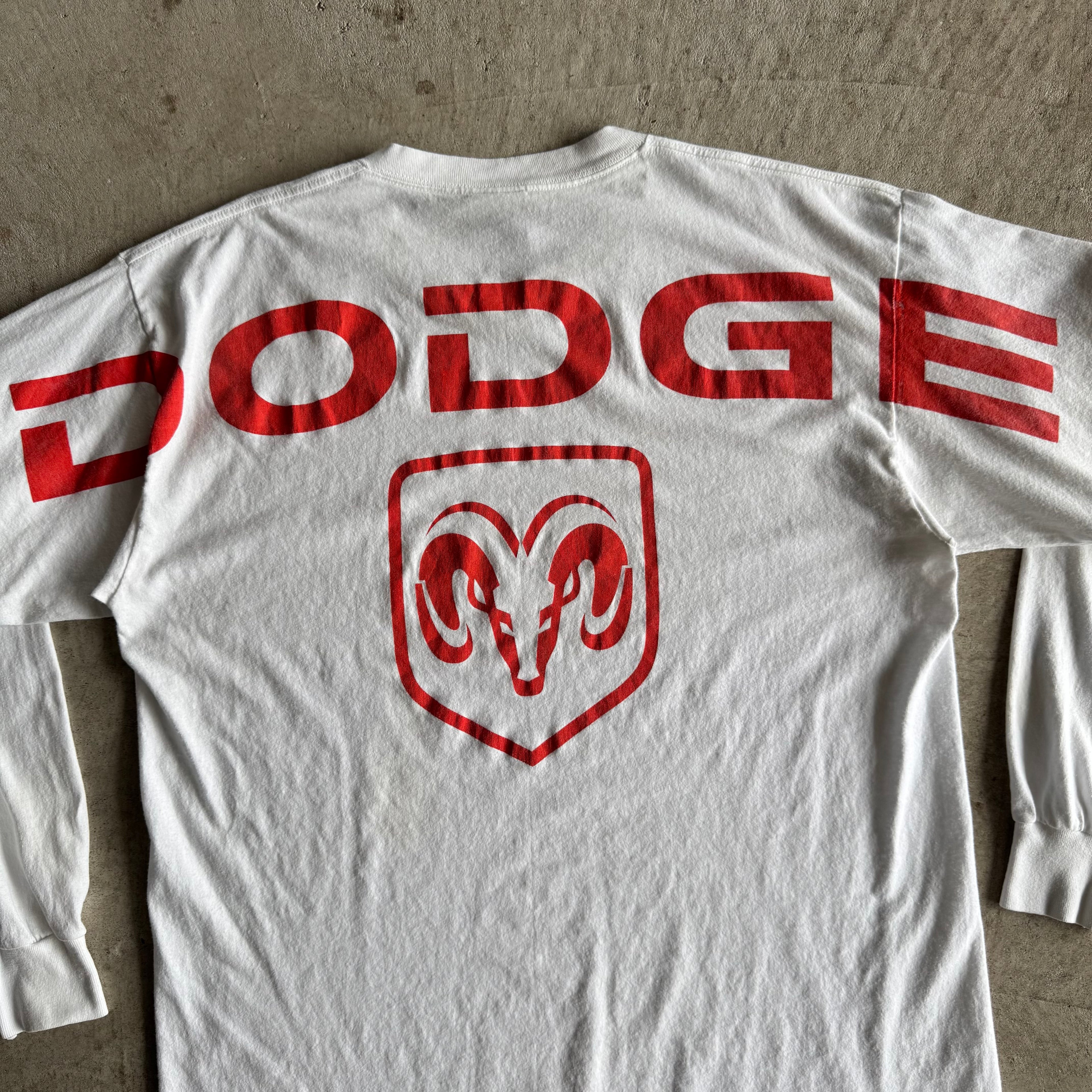 90s Dodge Motorsports White Longsleeve Shirt (XL)