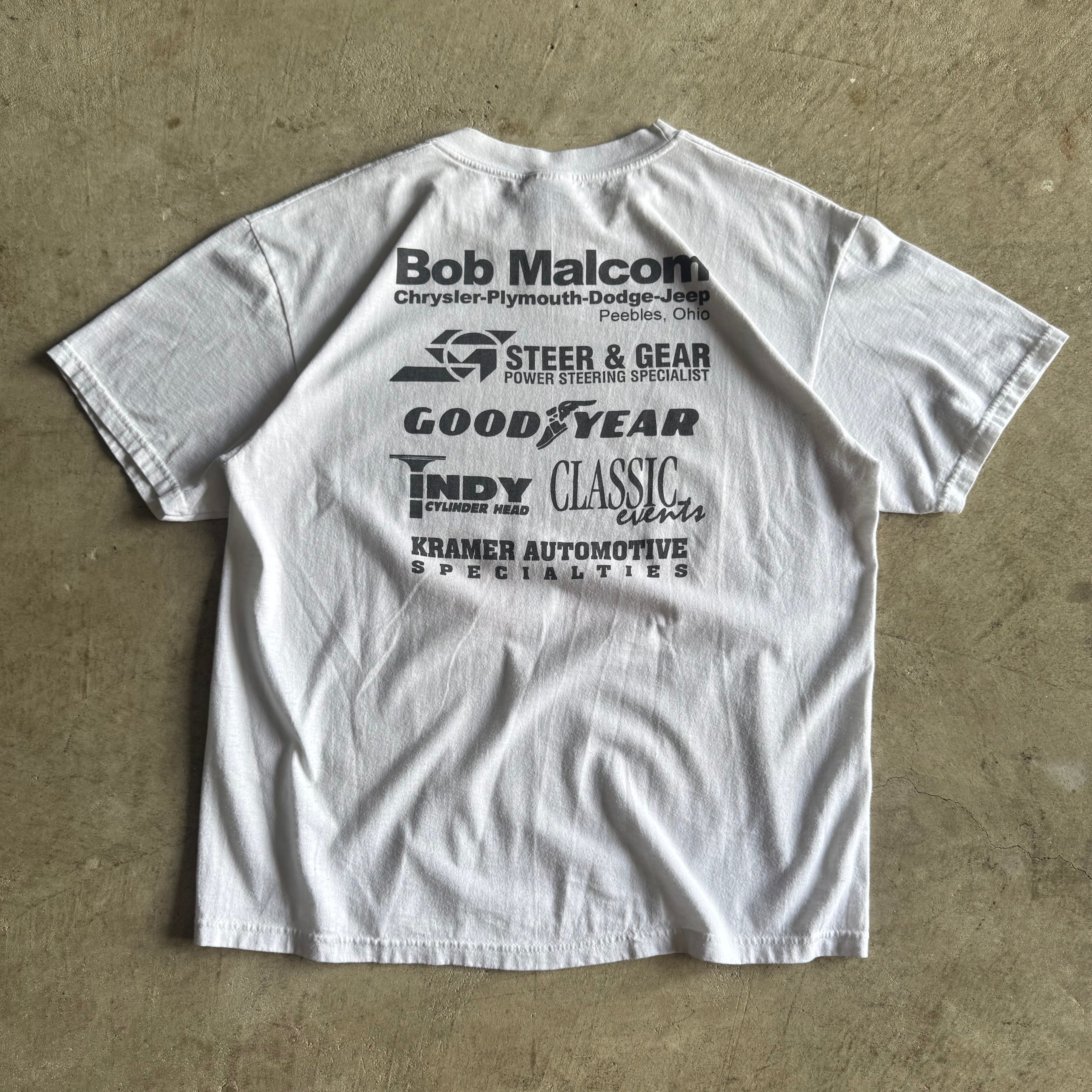 Vintage 1999 Norwalk Raceway Chrysler Classic Mopar White T Shirt Large