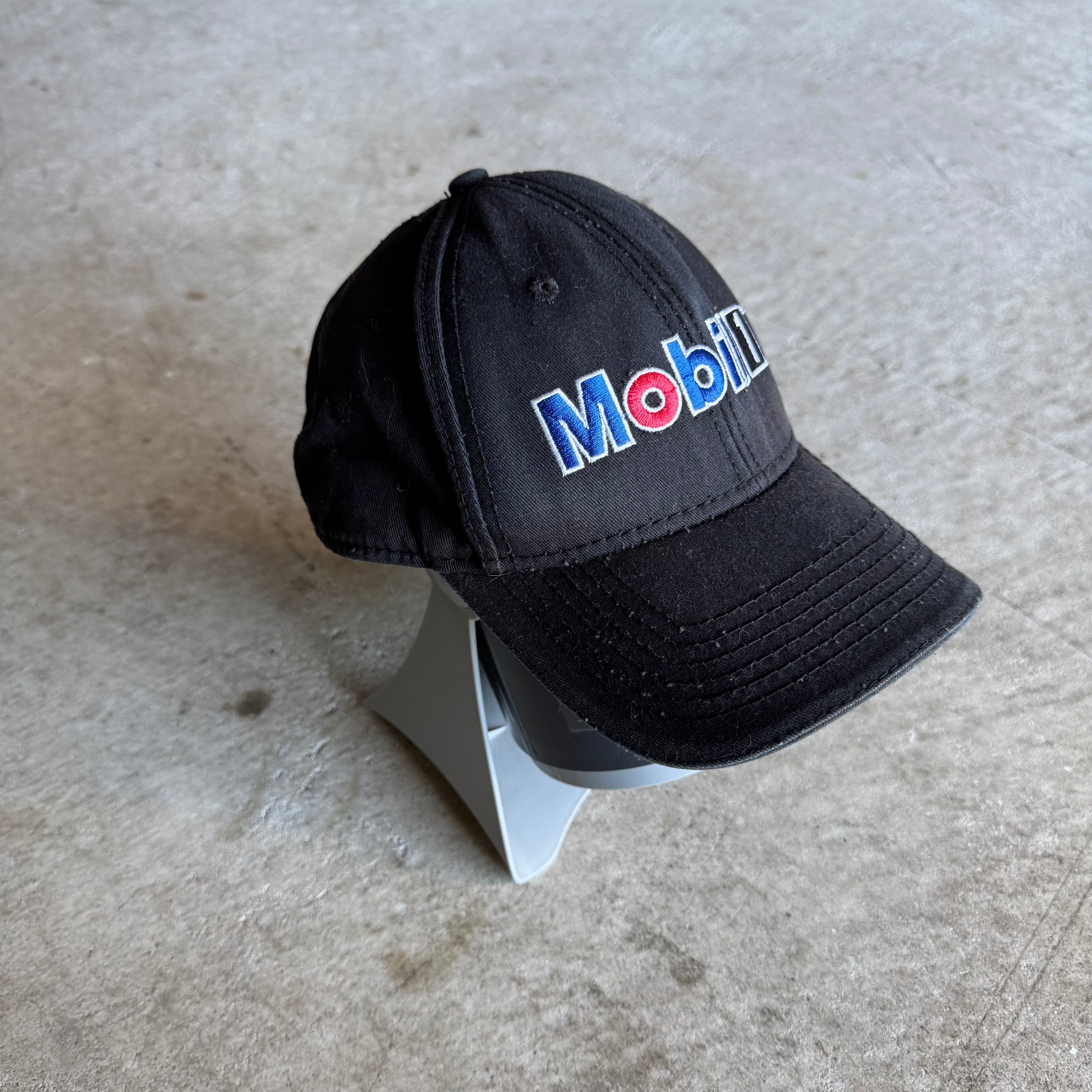 Vintage 90s Mobil 1 Factory Fill Dad Cap Hat