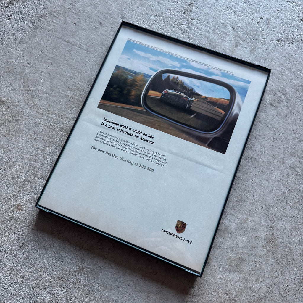 2005 Porsche Imagining What it Might Be Like Framed Advertisement