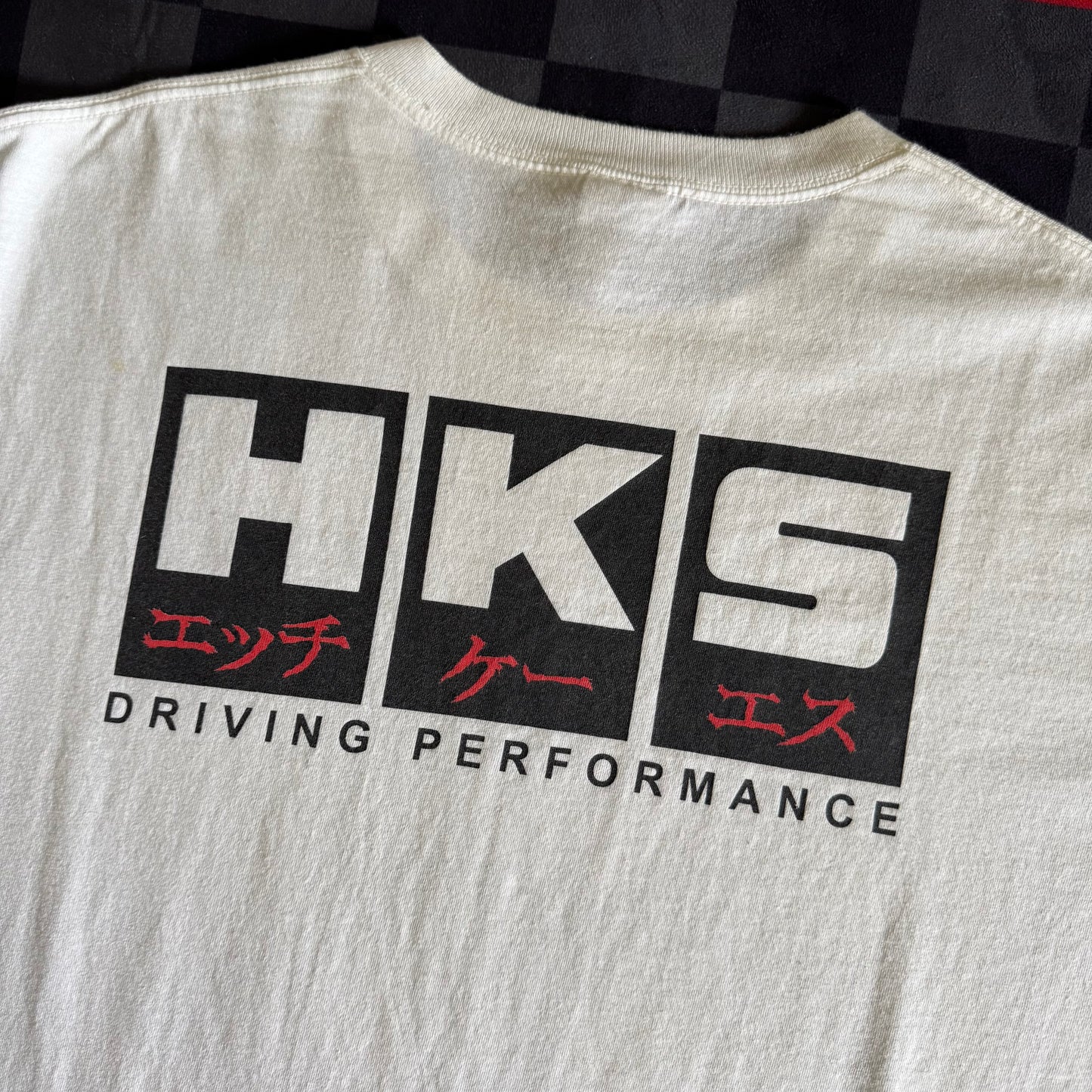 HKS Block Logo White T-Shirt XLarge