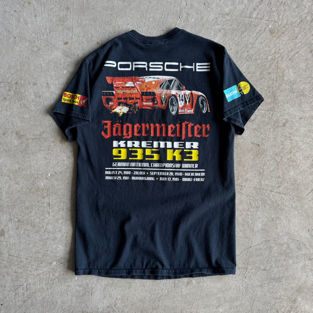 Porsche Jagermeister Racing Kremer 935 Black T Shirt (M)