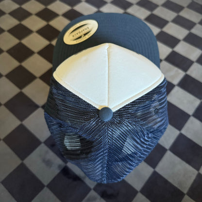 Le Mans Porsche 934 RSR Navy White Trucker Hat