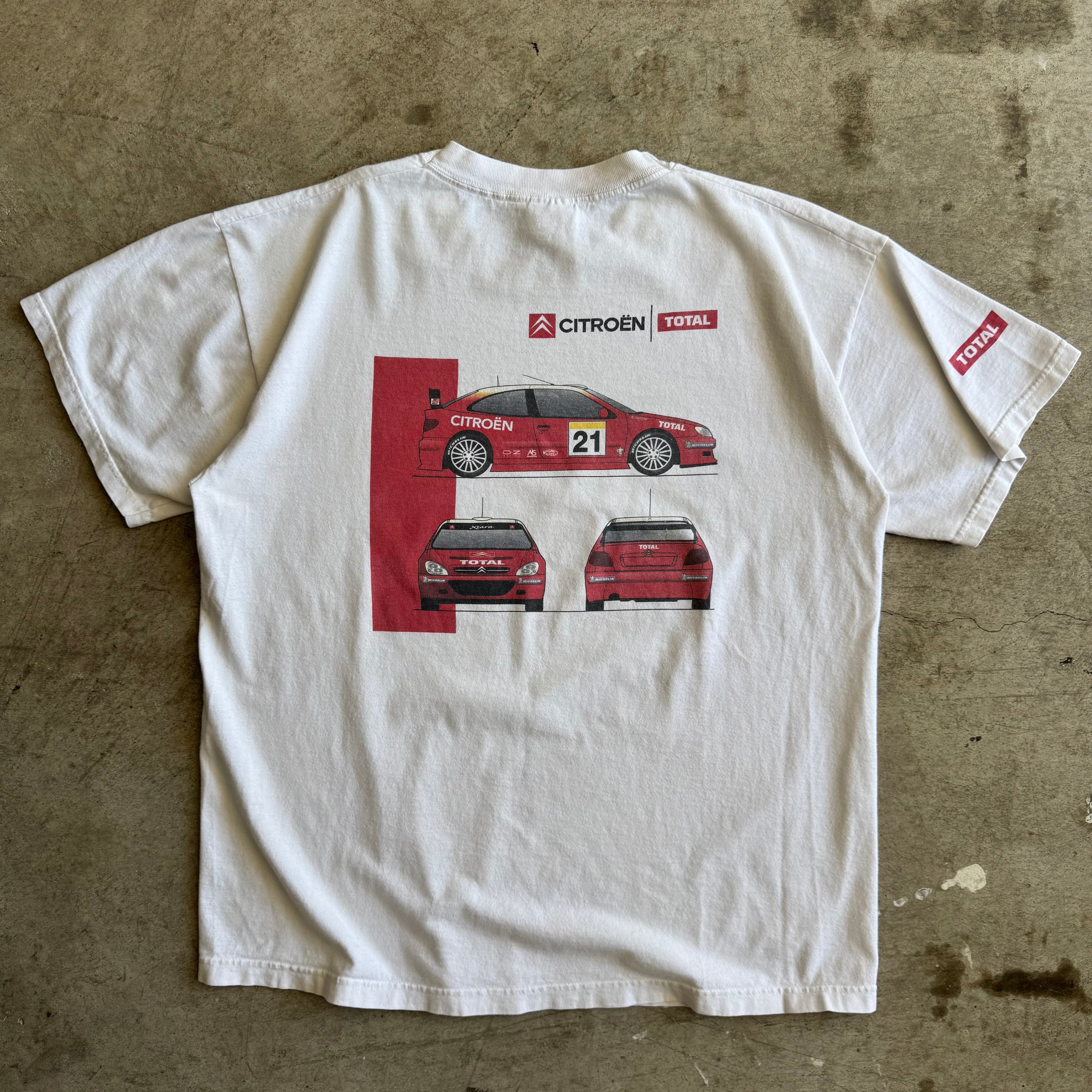 2000s Citreon Total Xsara WRC Rally Racing Team Shirt (XL)