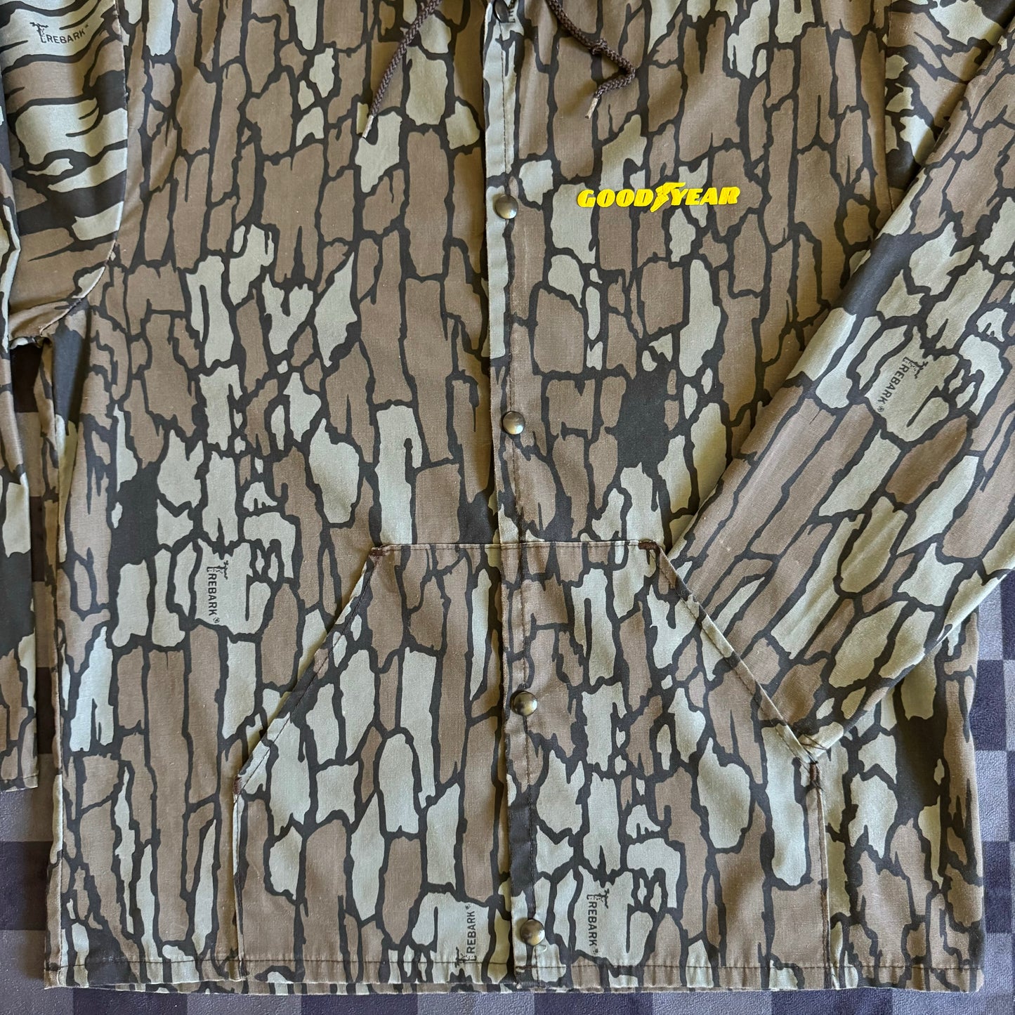 Goodyear Trebark Camo Hooded Jacket Large