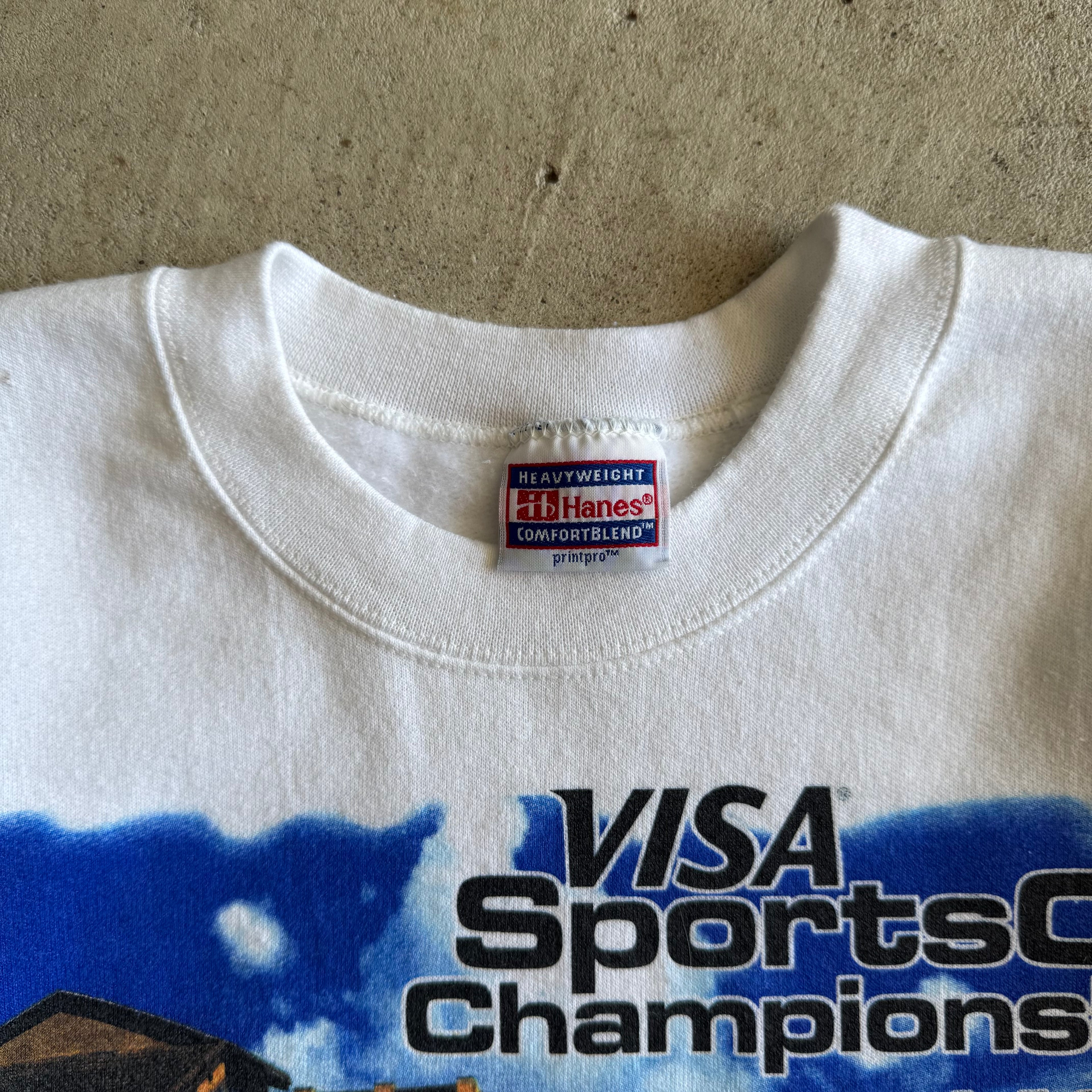 1998 Visa Sportscar Championship Porsche GT1 CLK GTR White Crewneck Sweater (M)