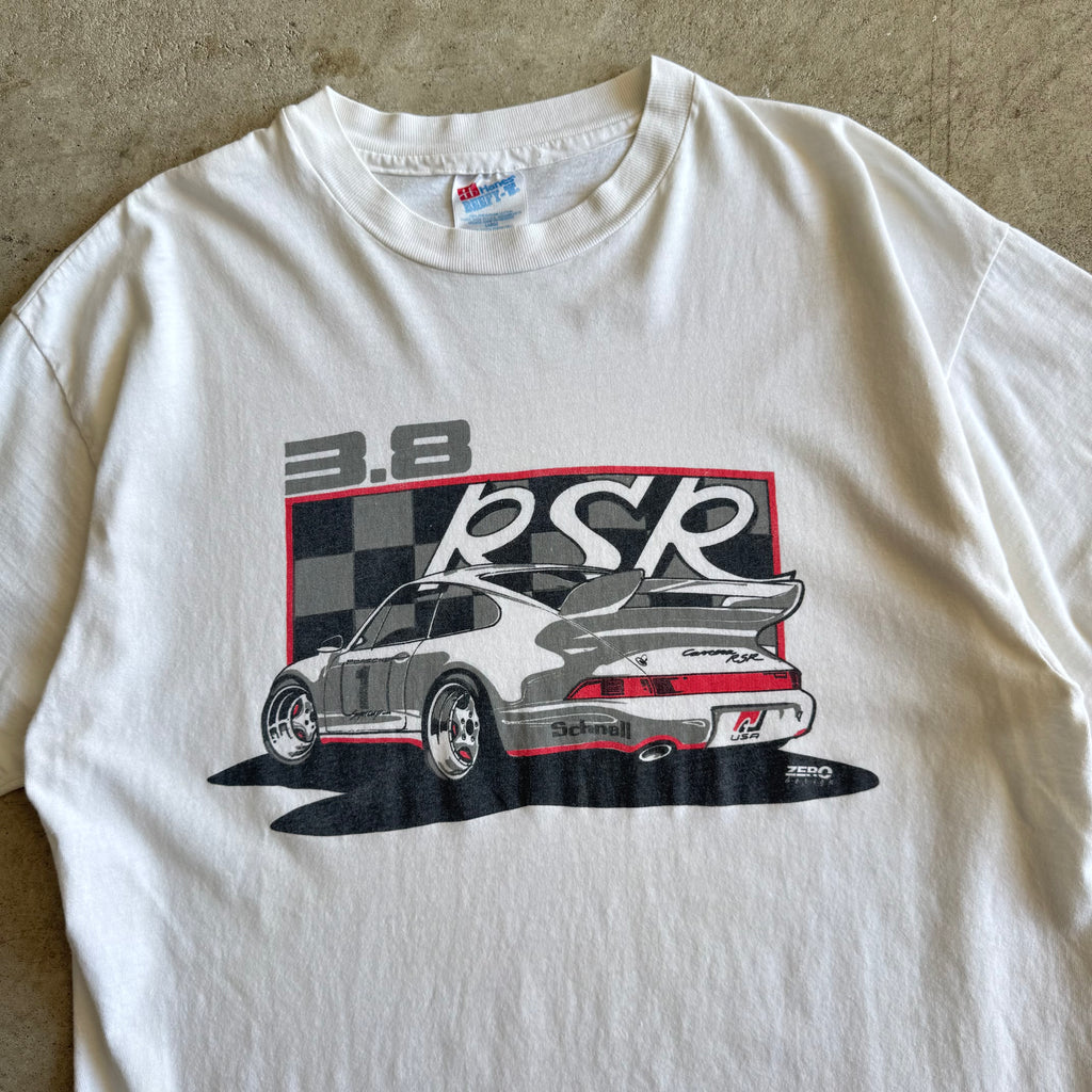 90s Porsche Carrera 3.8 RSR White T Shirt (L)