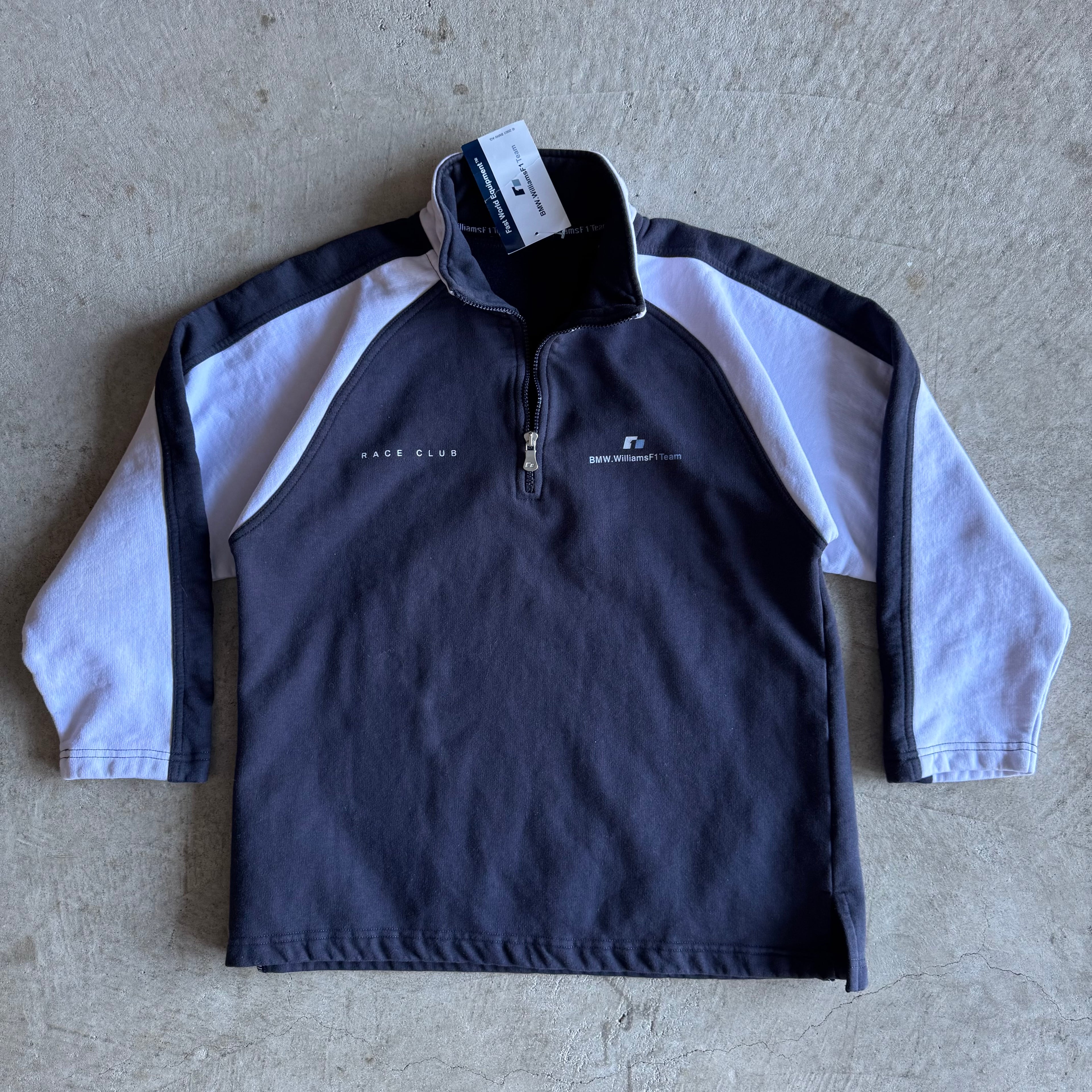 90s BMW Williams F1 Team Quarter Zip Pullover (L)