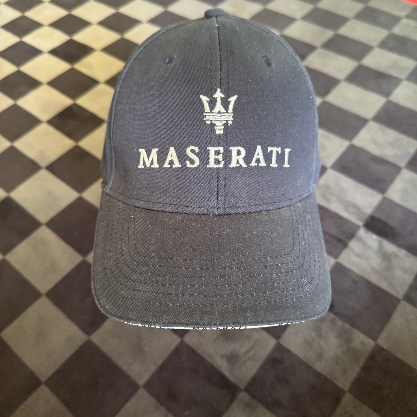 Vintage Maserati Navy Strapback Hat Cap