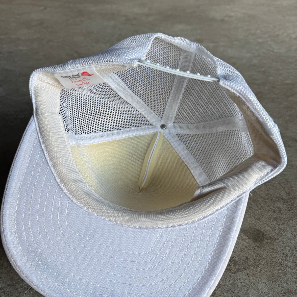 90s Porsche Quaker State White Mesh Trucker Hat