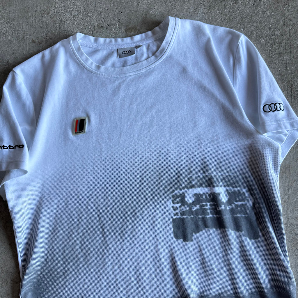 90s Audi Sport Quattro WRC Rally Jump White Shirt (XL)