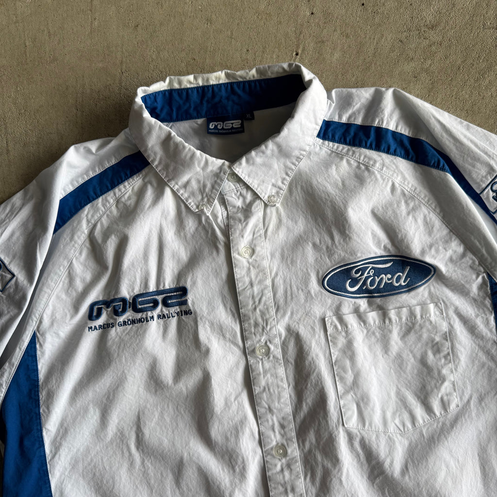 2000s Ford Marcus Gronholm Rallying Team Button Up Shirt (L) (Copy)