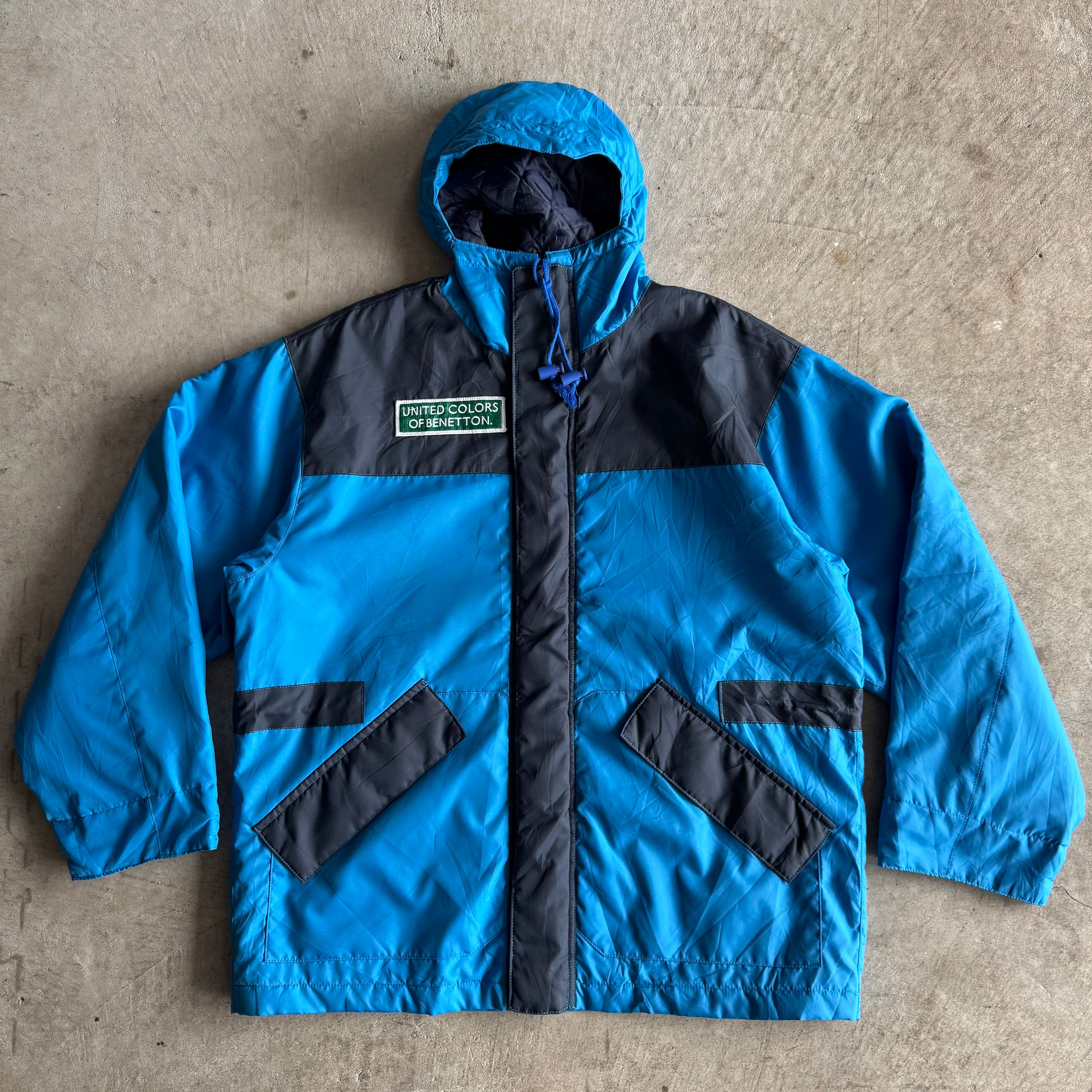 90s United Colors of Bennetton Formula 1 Racing Blue Jacket (XL)