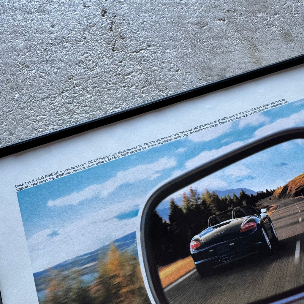 2005 Porsche Imagining What it Might Be Like Framed Advertisement