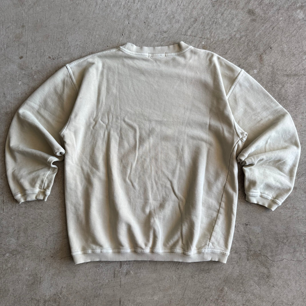 90s Porsche Selection Embroidered Beige Crewneck Sweater (L)