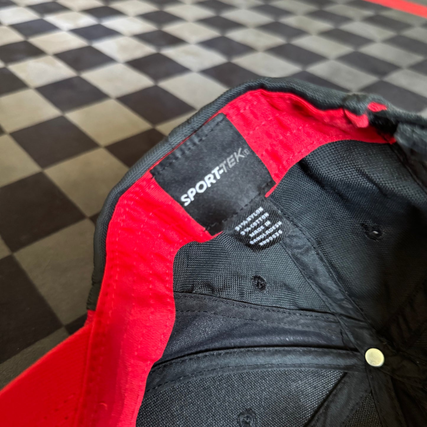 Vintage Nissan Black Red Strapback Hat Cap