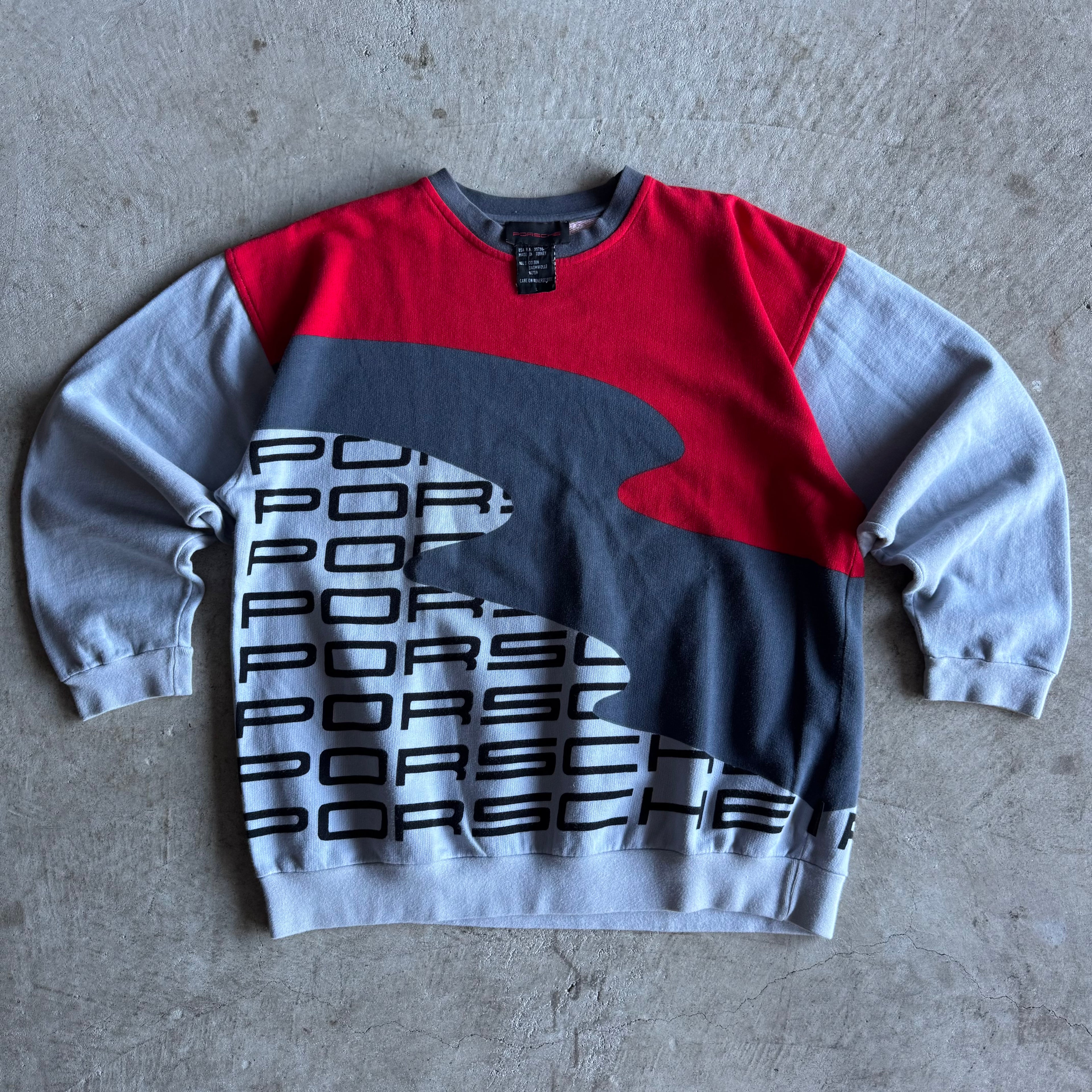 1995 Porsche Selection Motorsport Red Crewneck Sweater (L)