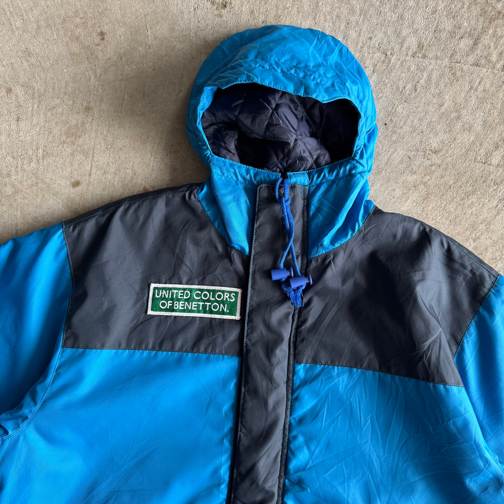90s United Colors of Bennetton Formula 1 Racing Blue Jacket (XL)