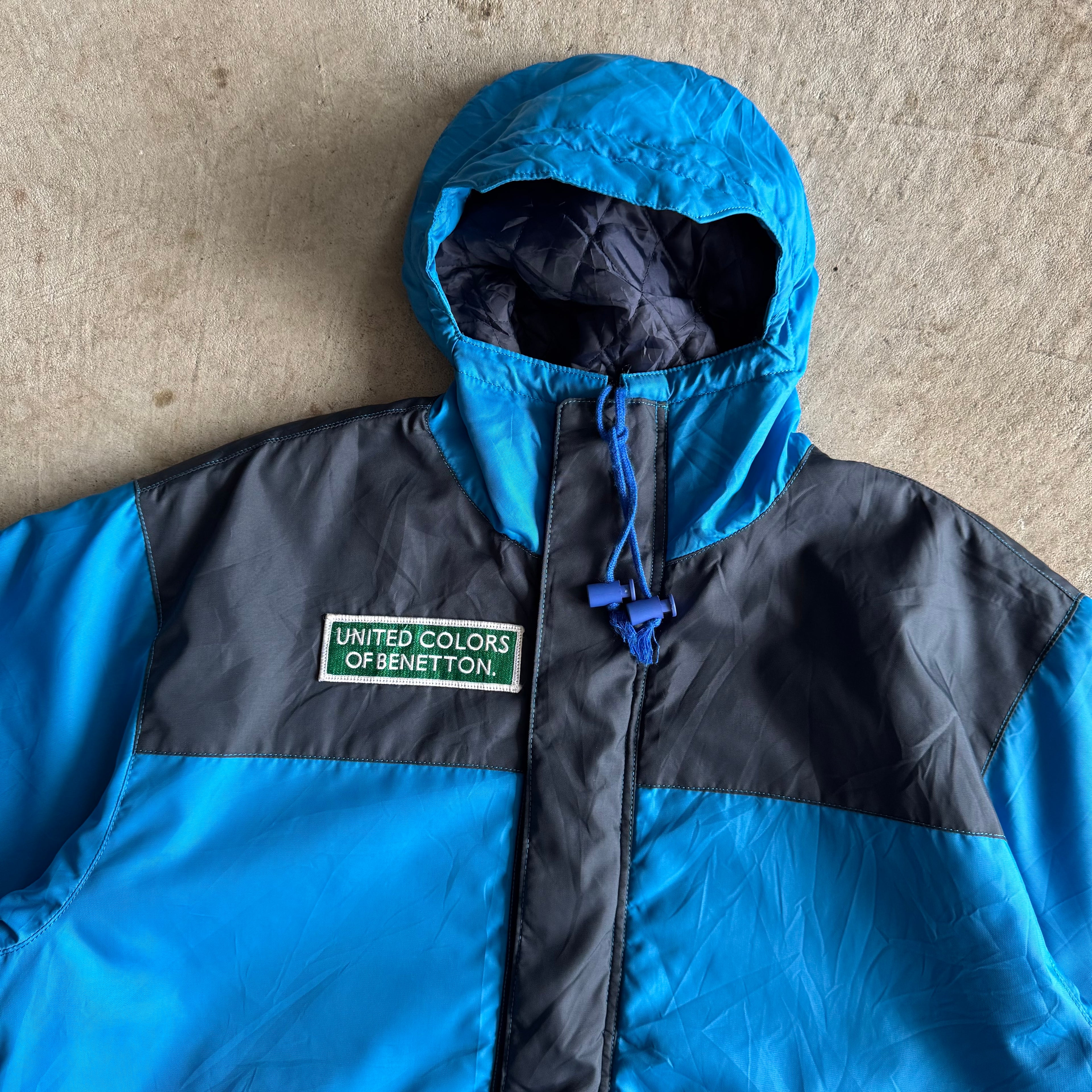 90s United Colors of Bennetton Formula 1 Racing Blue Jacket (XL)