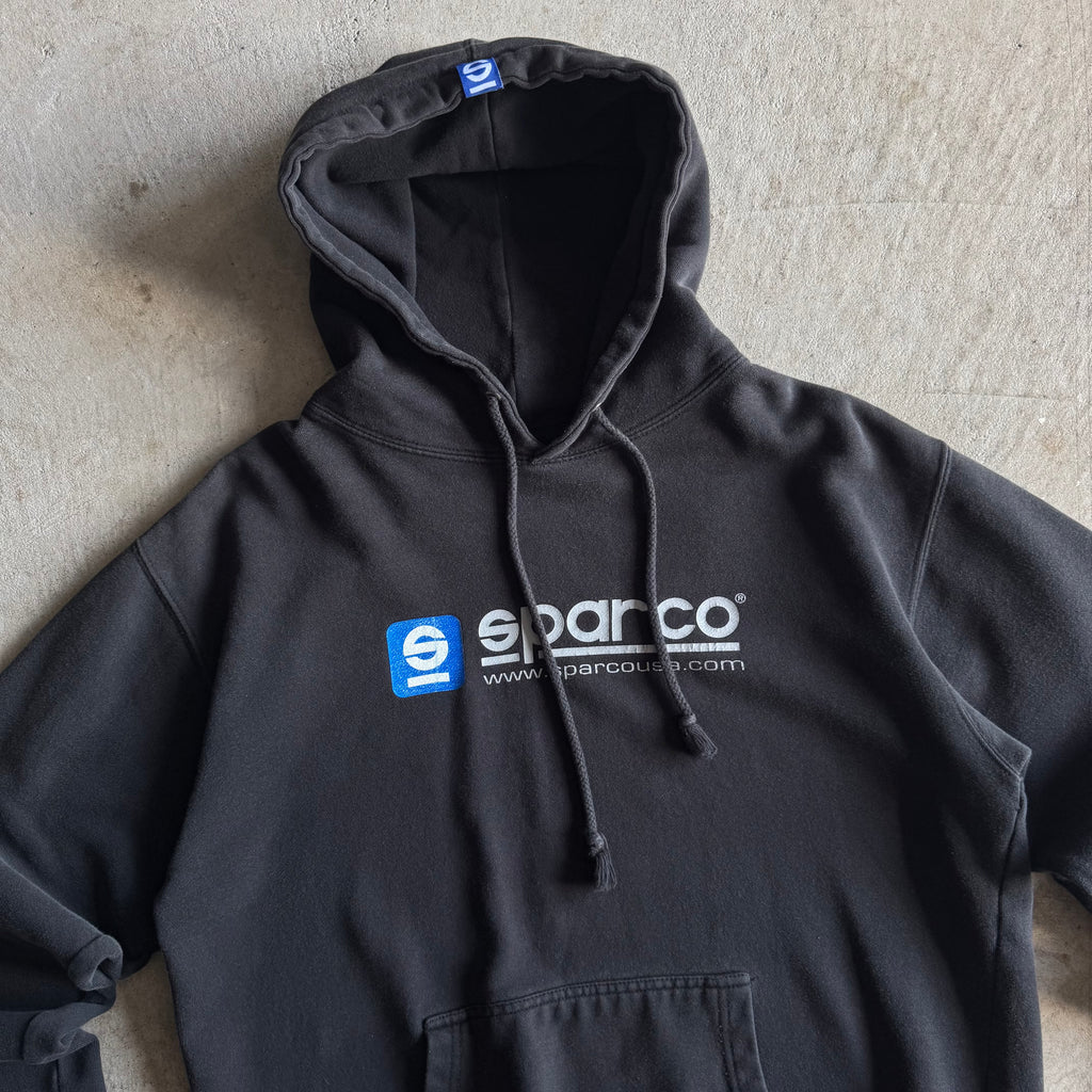 90s Sparco Racing Black Pullover Sweater (L)