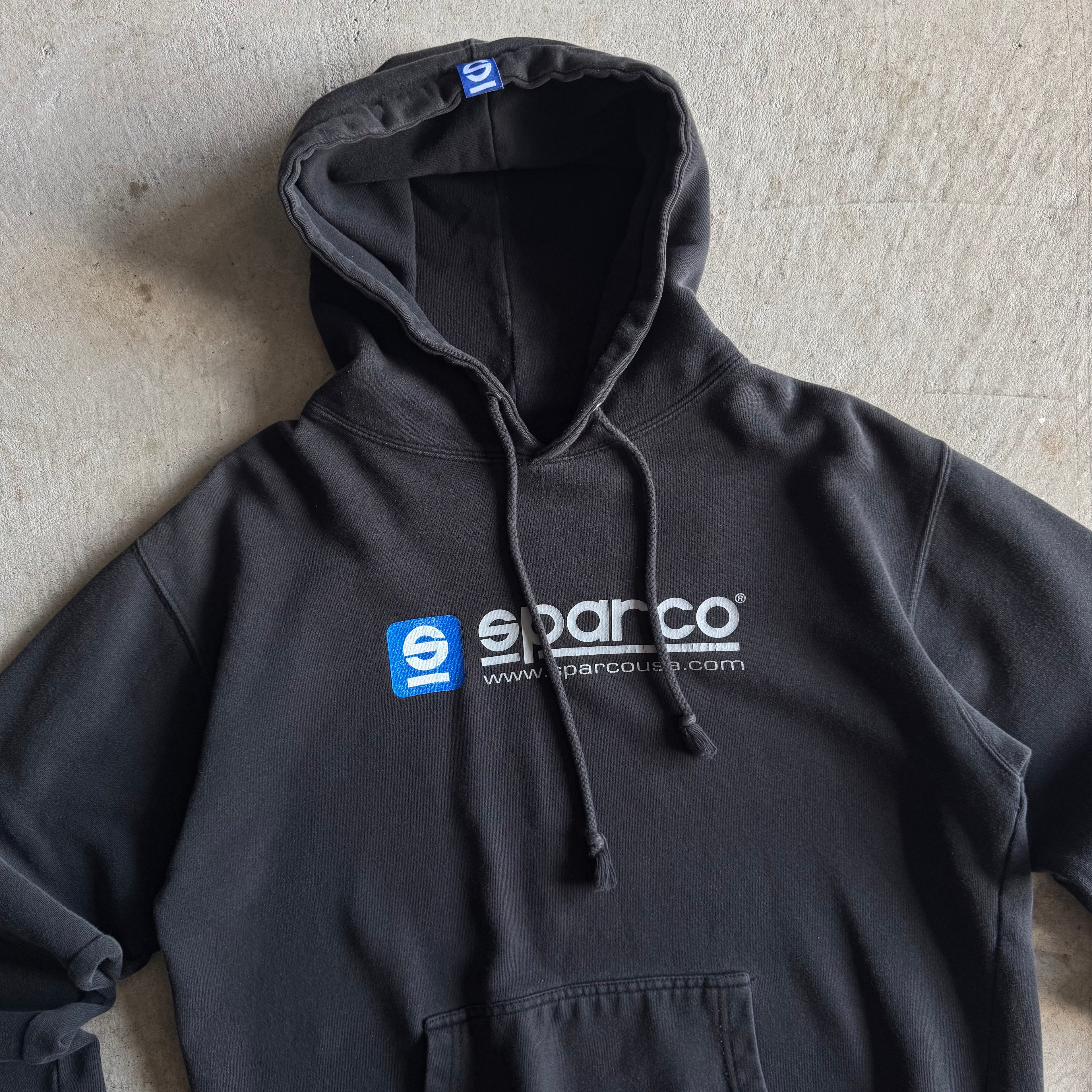 90s Sparco Racing Black Pullover Sweater (L)