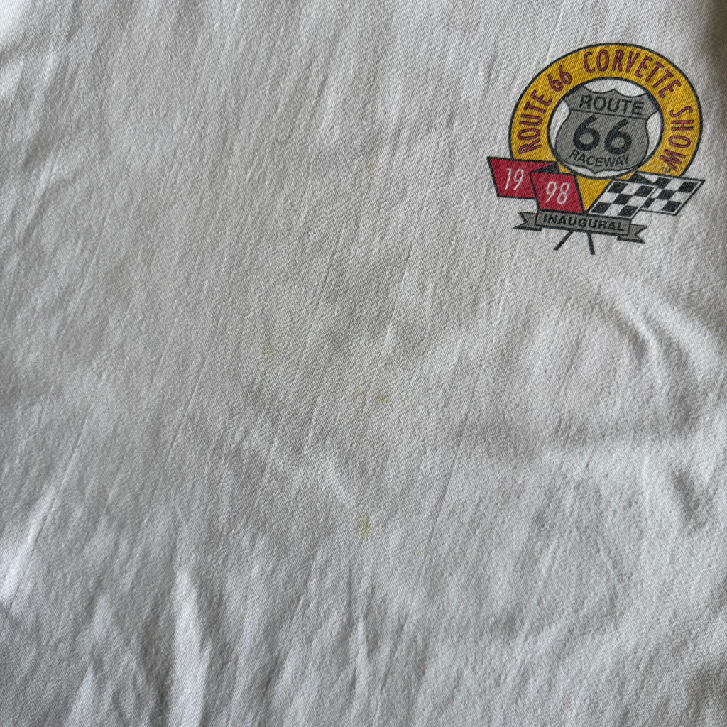 1998 Inaugural Route 66 Corvette Show White T Shirt (L)