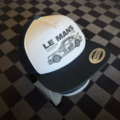 Le Mans Porsche 934 RSR Navy White Trucker Hat