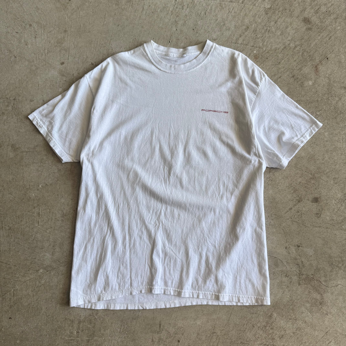 90s Porsche Thoroughbreds From Zuffenhausen White T Shirt (XL)