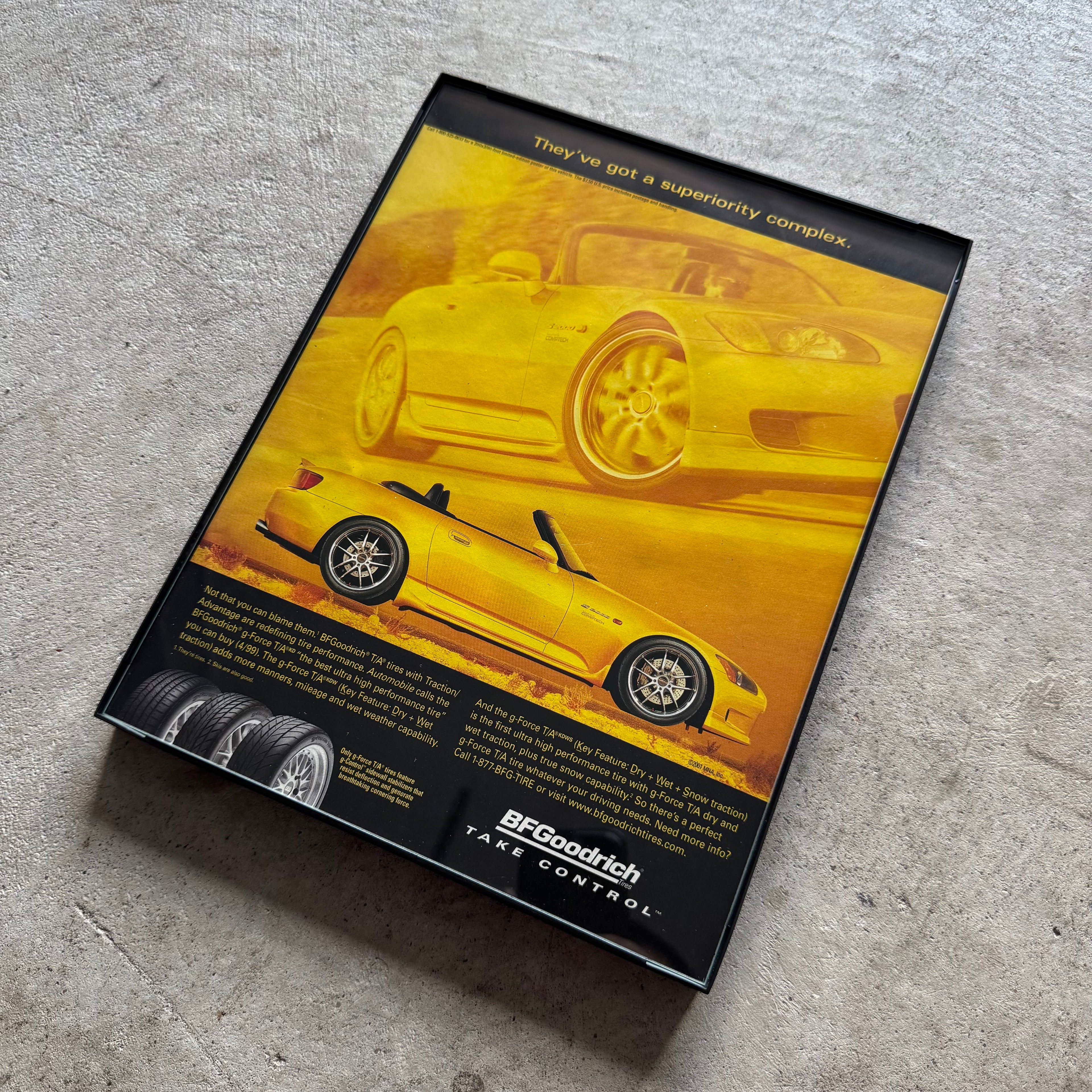 2000s BF Goodrich Honda S2000 Framed Advertisement