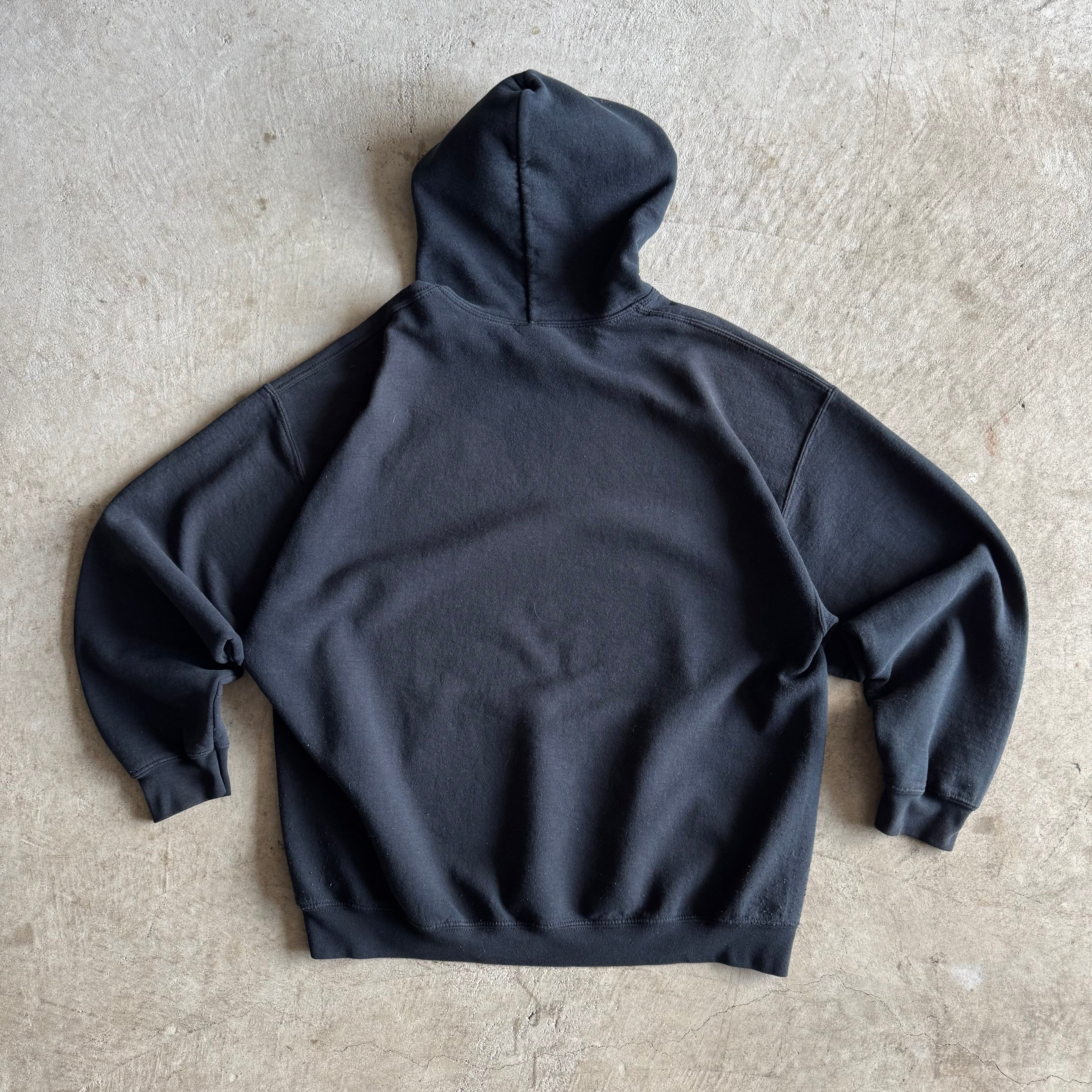 Vintage Mercedes-Benz Embroidered Black Hooded Pullover (XL)