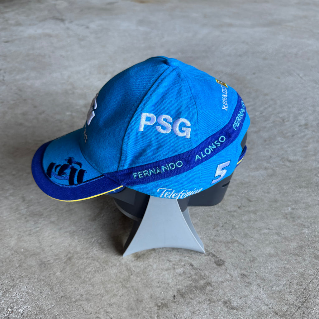 2000s Fernando Alonso F1 Team Spirit Blue Cap Hat