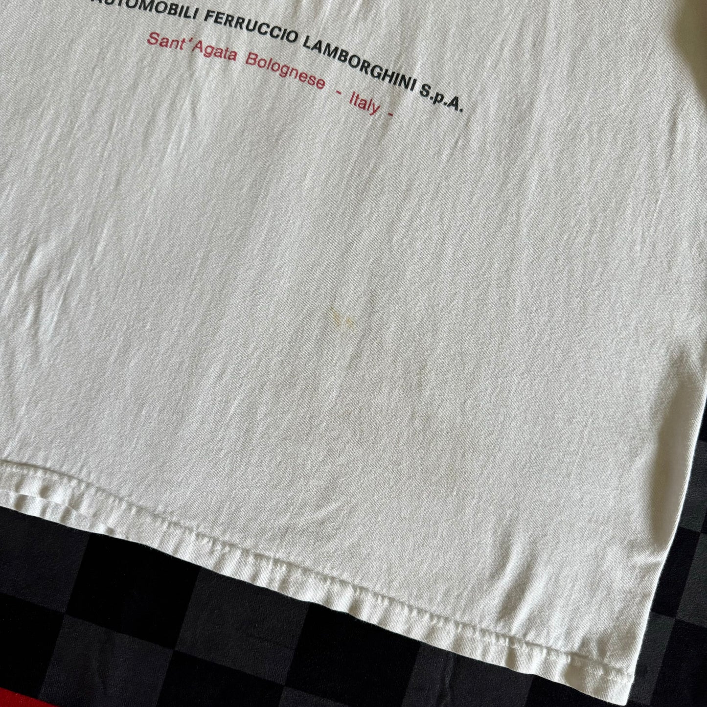 Lamborghini Automobil Ferruccio Italy White T Shirt XL