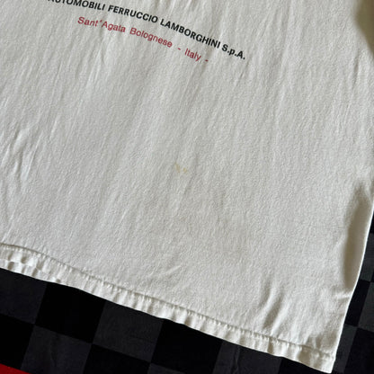 Lamborghini Automobil Ferruccio Italy White T Shirt XL