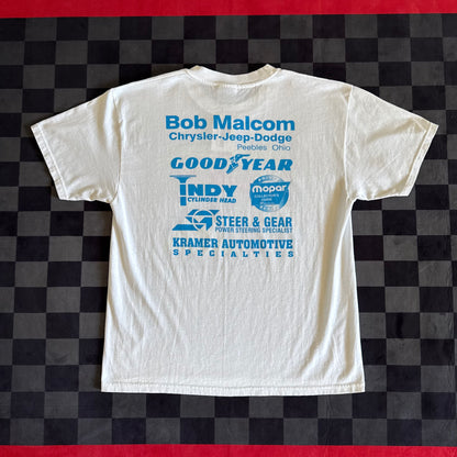 Vintage 2000 Norwalk Raceway Chrysler Classic Mopar White T Shirt Large