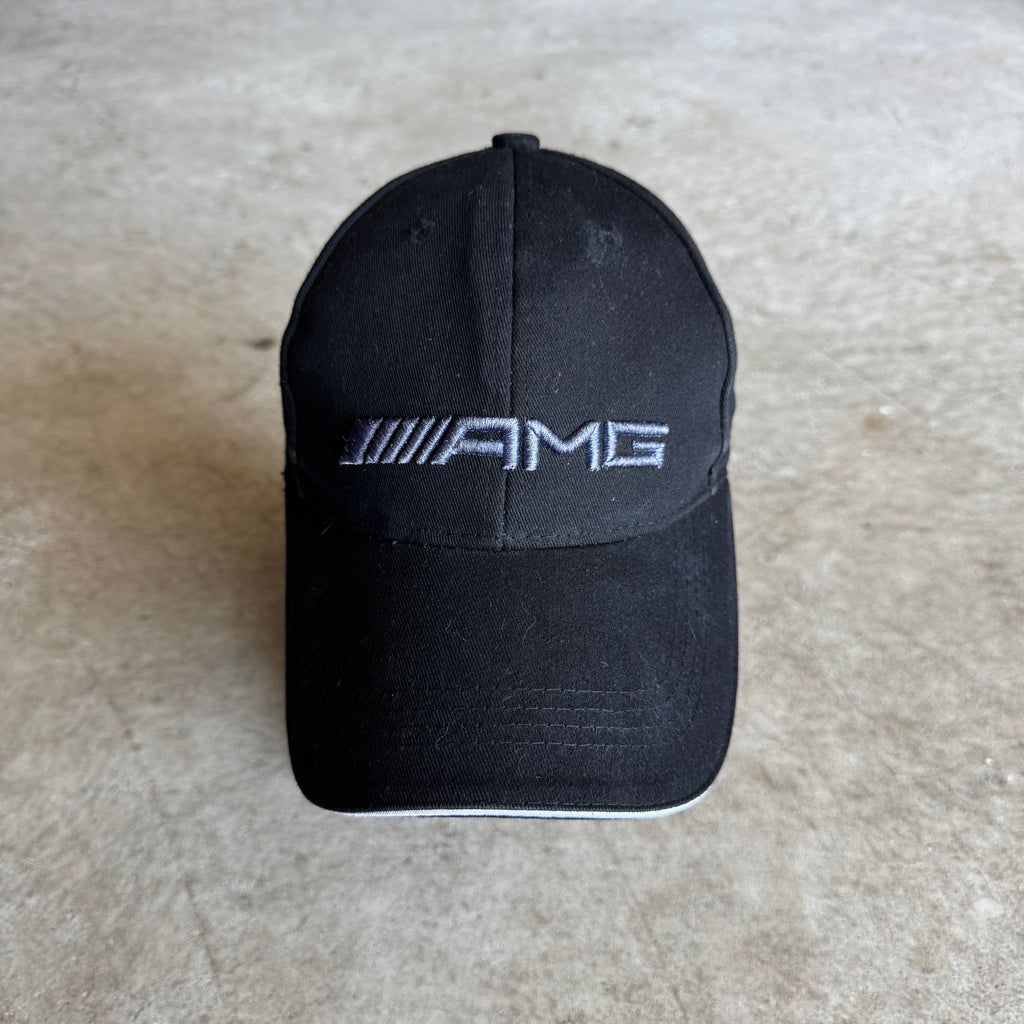 90s Mercedes-Benz AMG Black Adjustable Strapback Hat